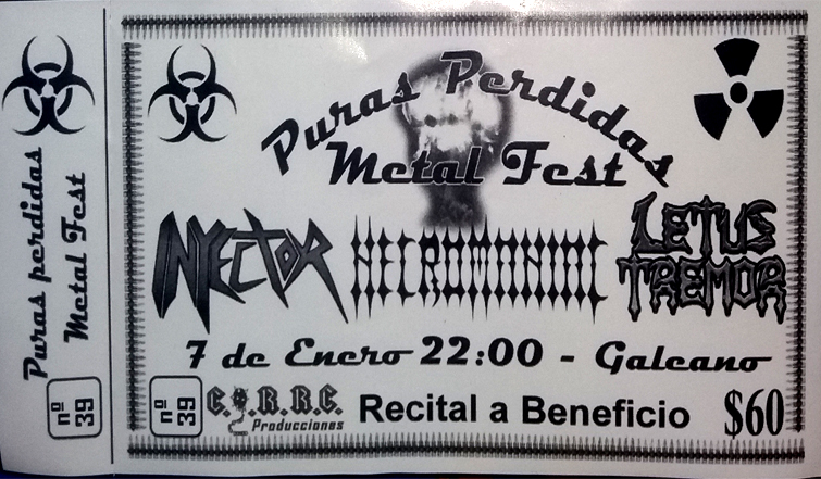 METAL FUNDIDO EN SOLIDARIDAD: Puras Pérdidas Metal Fest [07/01/17]